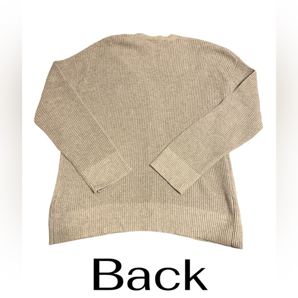 Hudson Jeans Women's Gray V-Neck Cardigan - Picture 2 of 6